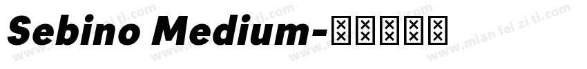 Sebino Medium字体转换